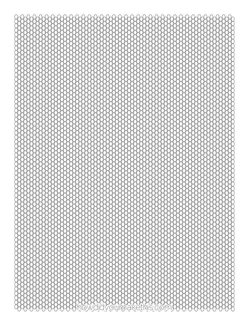 free printable brick stitch graph paper template in pdf