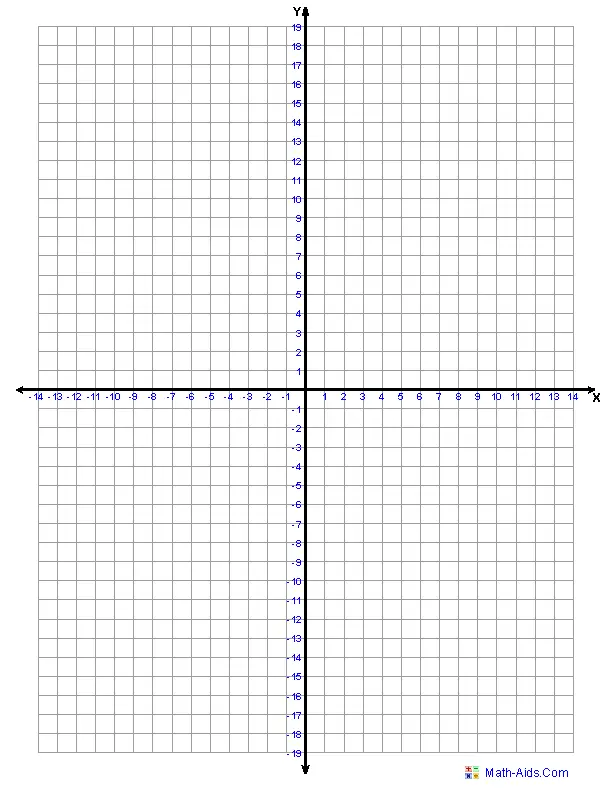 coordinate graph paper with axis print graph paper