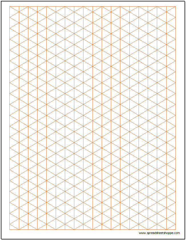 Diamond Shaped Graph Paper