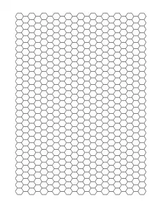 free printable hexagon graph paper template print graph paper