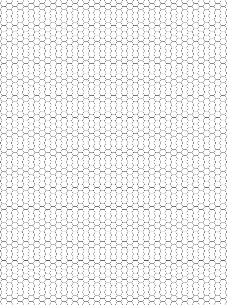 free printable hexagon graph paper template print graph