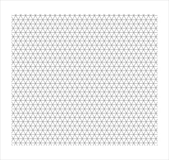 Free Printable Isometric Graph Paper Template in PDF