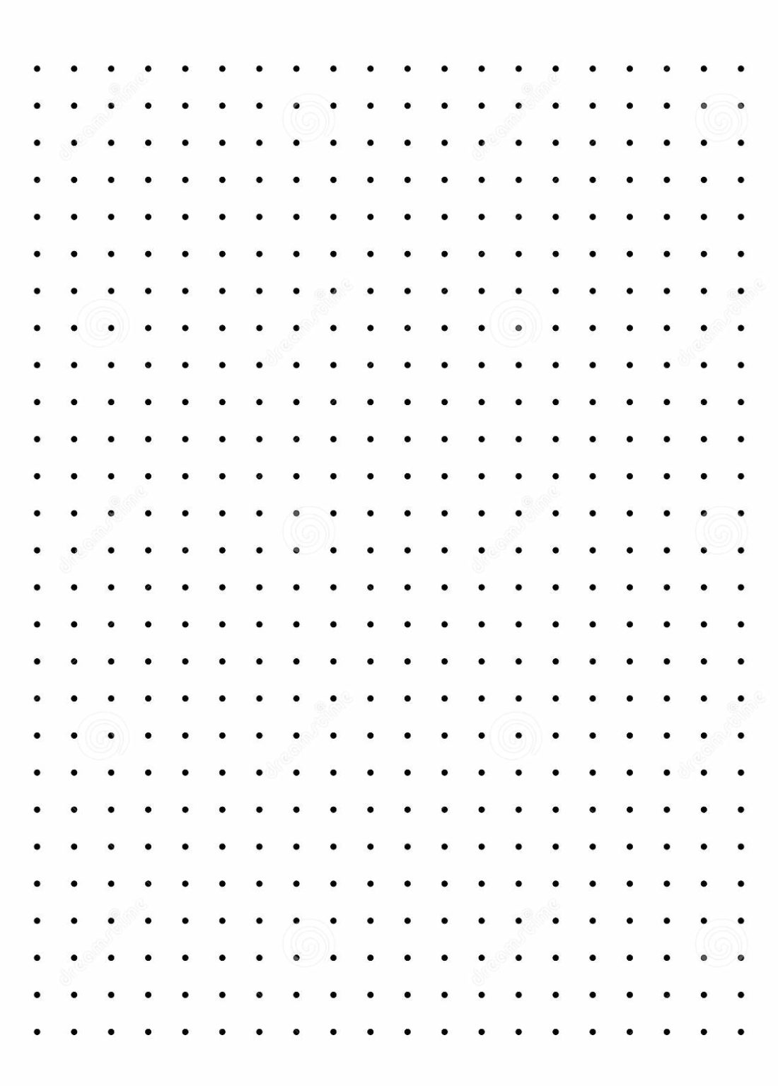 Free Printable Dot Paper or Dot Graph Template PDF