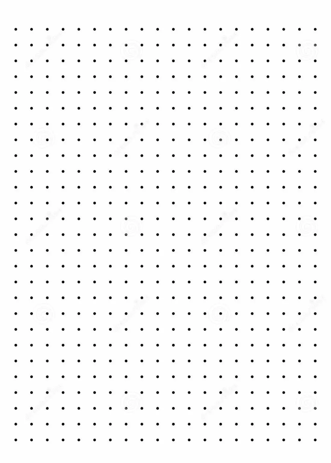 Free Printable Dot Paper or Dot Graph Template PDF