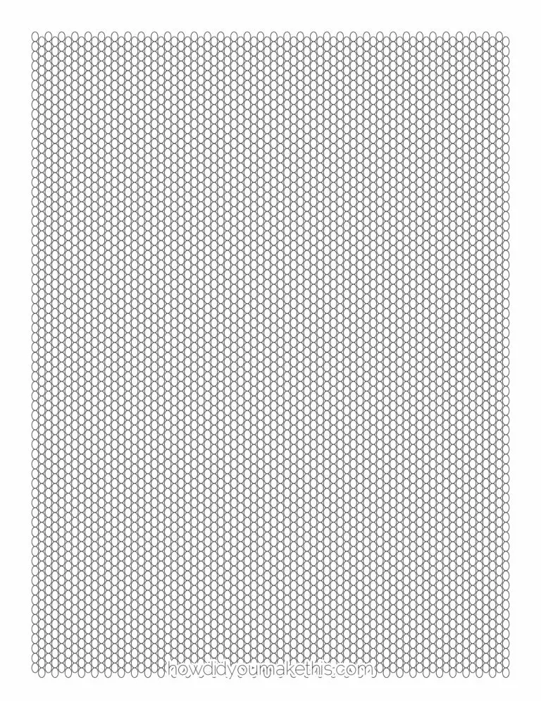 Free Printable Seed Bead Graph Paper Template Print Graph Paper
