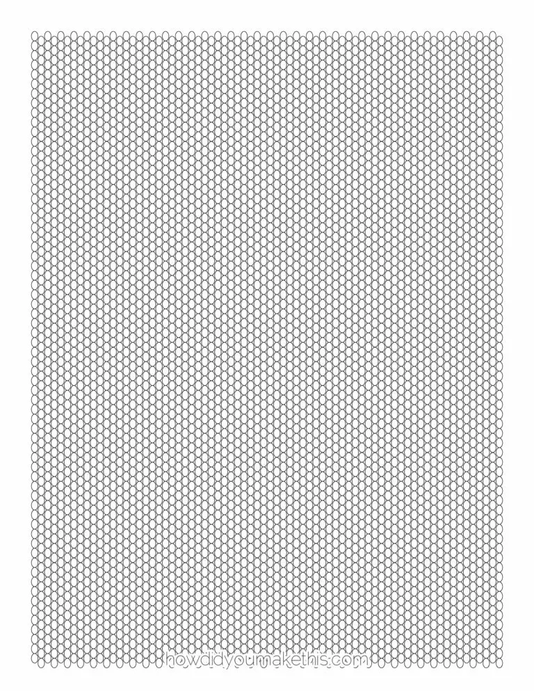 Free Printable Seed Bead Graph Paper Template In PDF