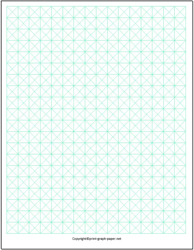 Square and Diagonal Graph Paper Template 