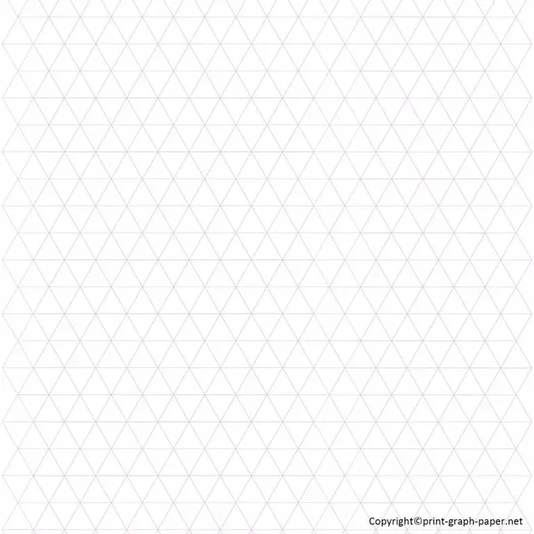 Free Printable Triangle Graph Paper Template [PDF]