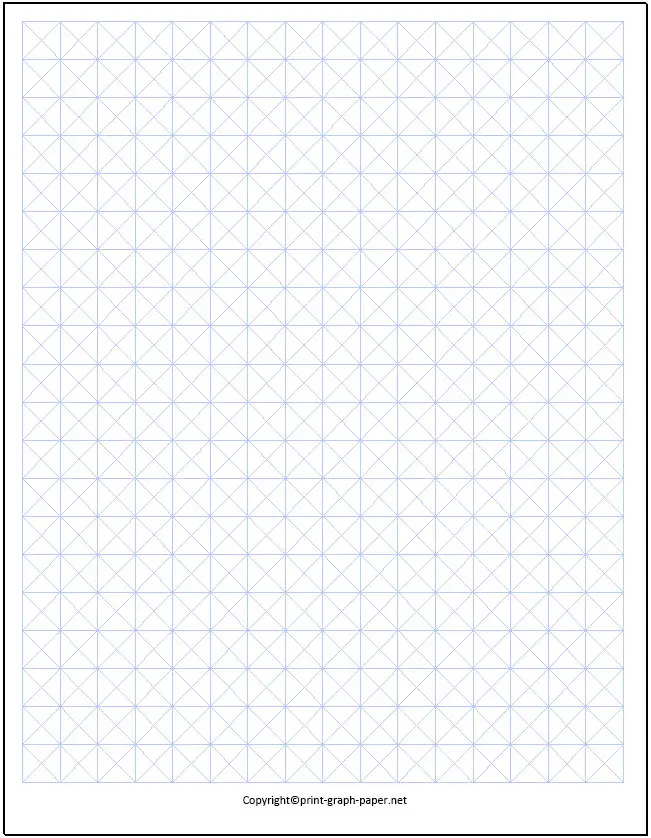 Graph Paper With Diagonal Lines