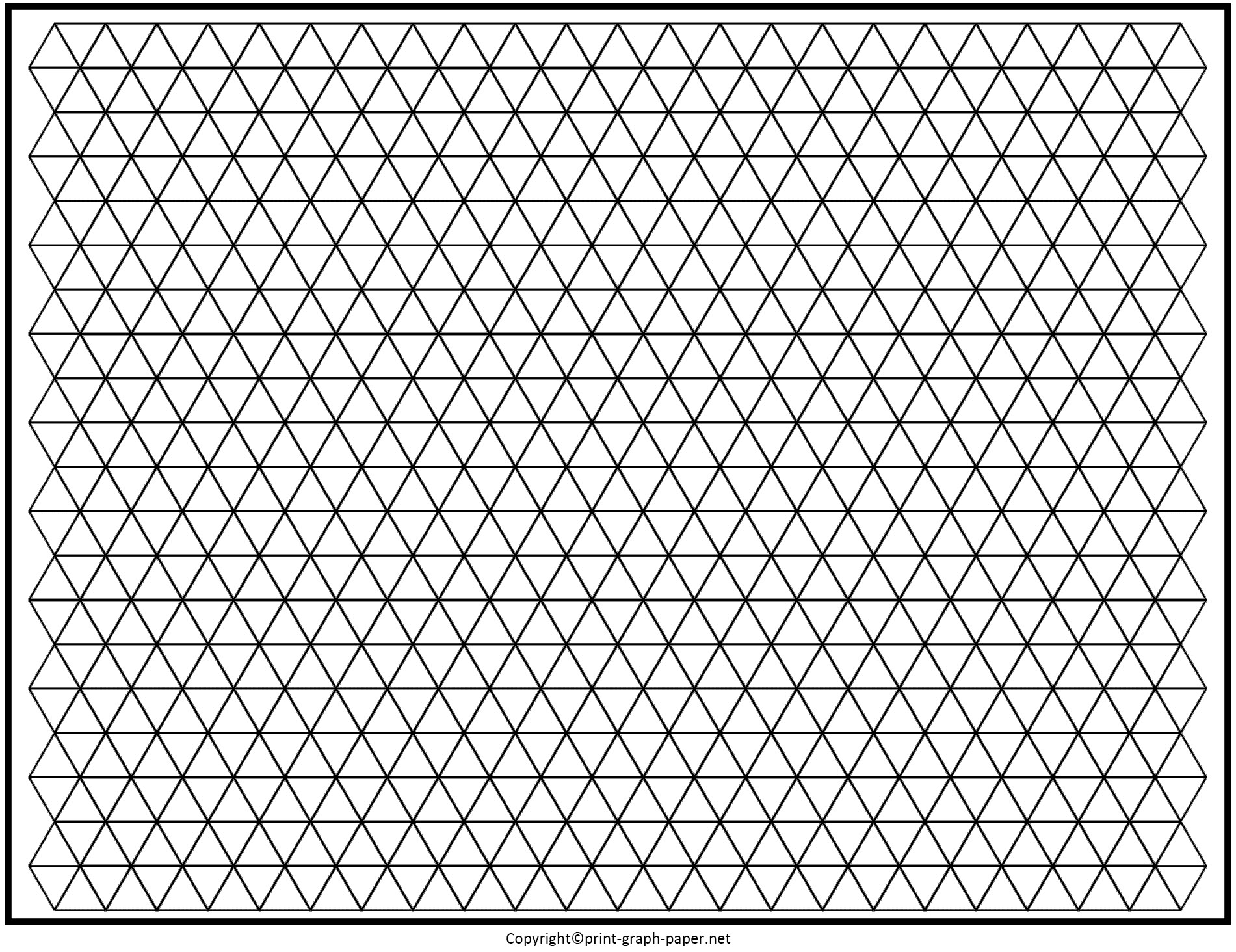 sample equilateral triangle graph paper