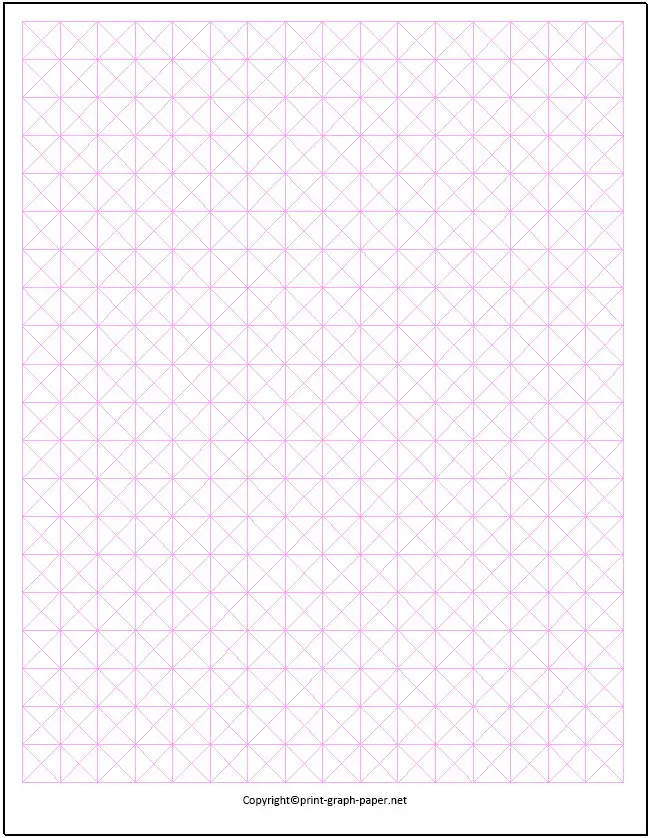 Sample of Diagonal Graph Paper