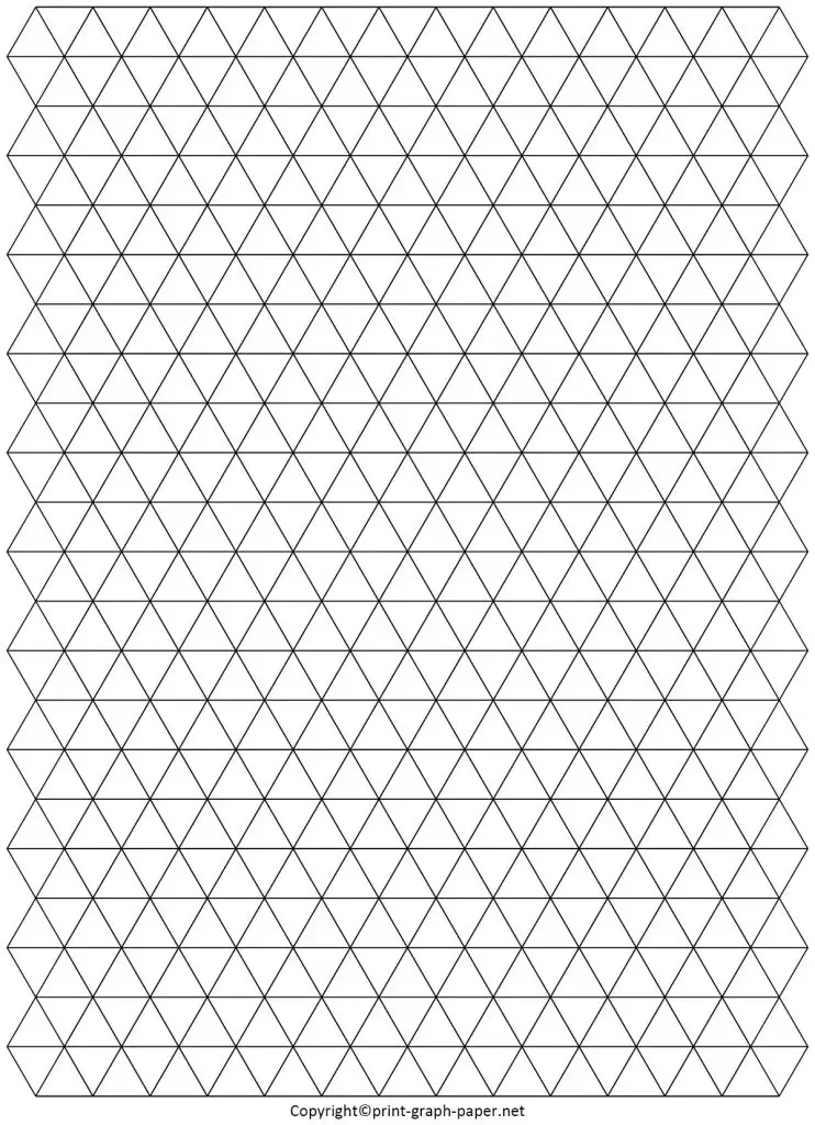 Free Printable Triangle Graph Paper Template [PDF]
