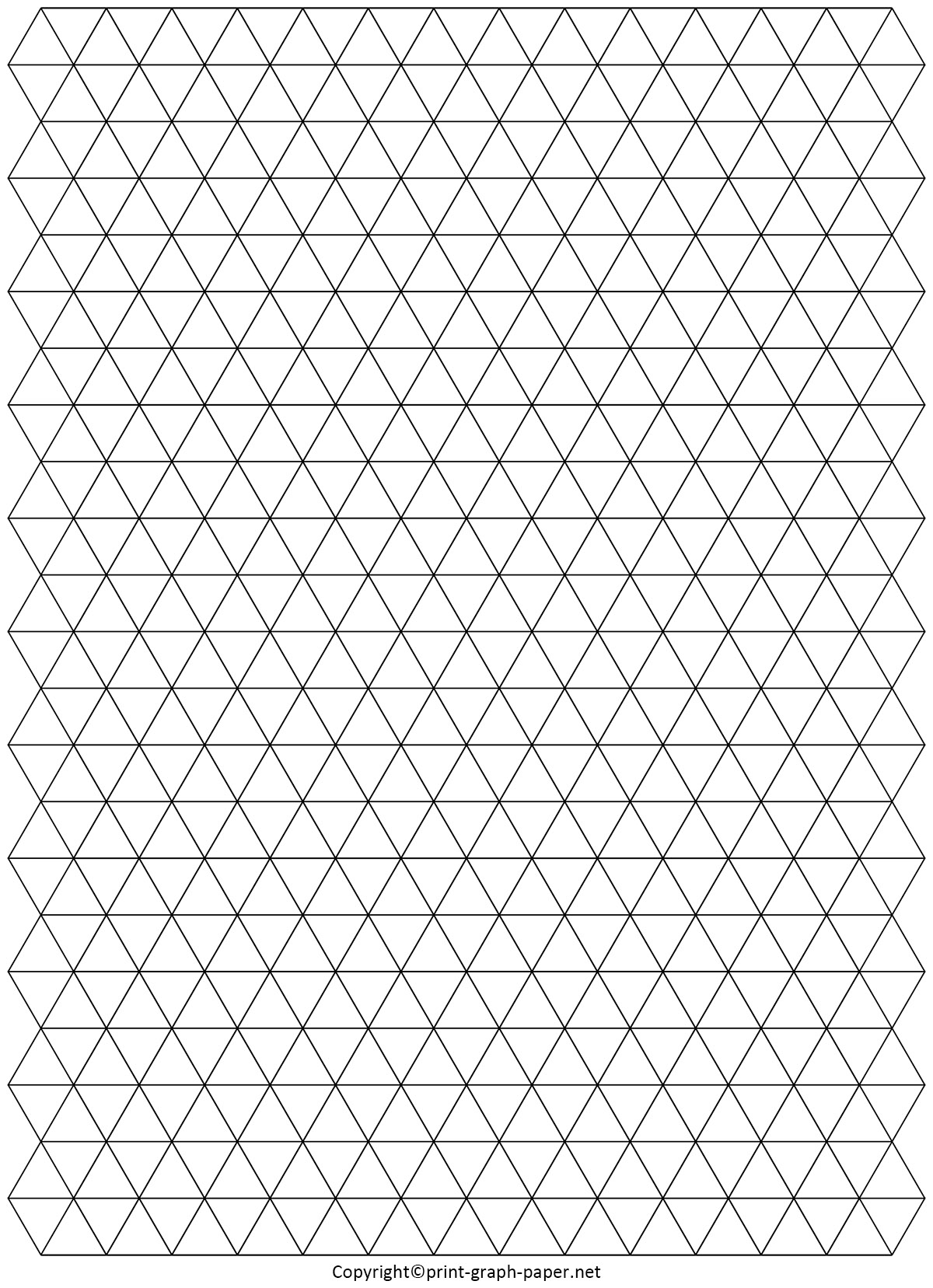 Triangle Graph Paper